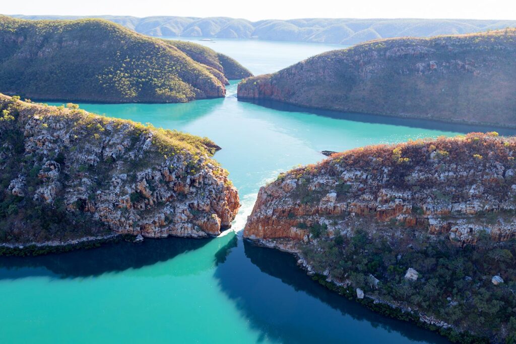 Talbot Bay, Vaakasuorat vesiputoukset, Australia